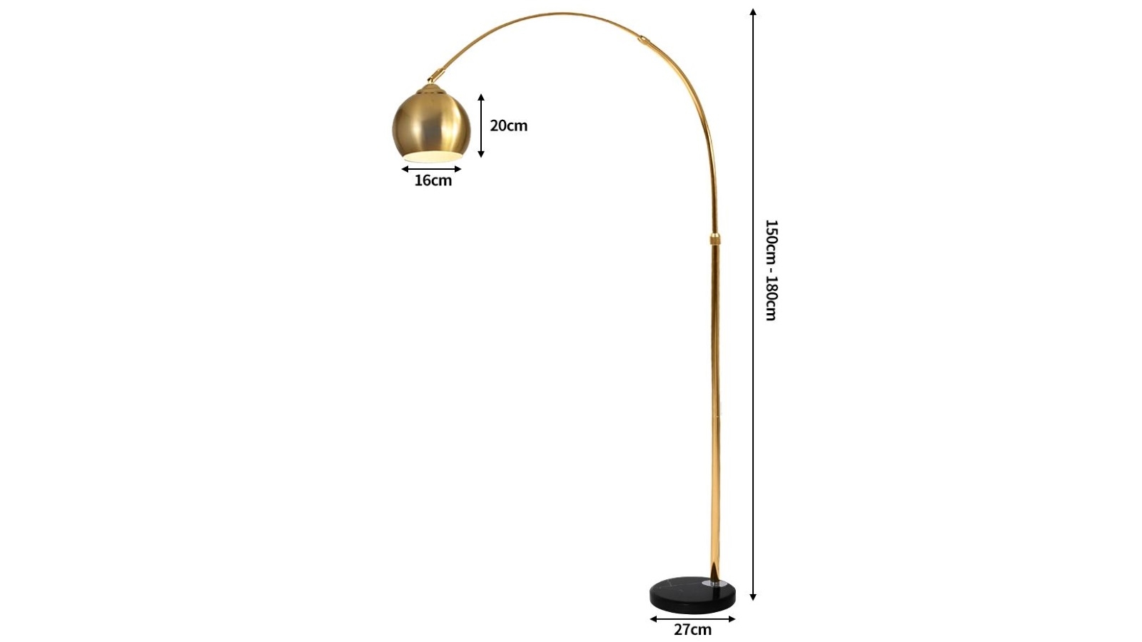 Threshold gold online floor lamp