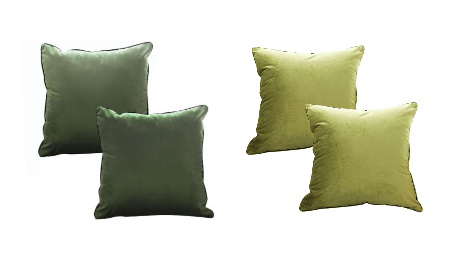 Soga 2 Piece 45cm Subtle Foliage Velvet Square Throw Pillow