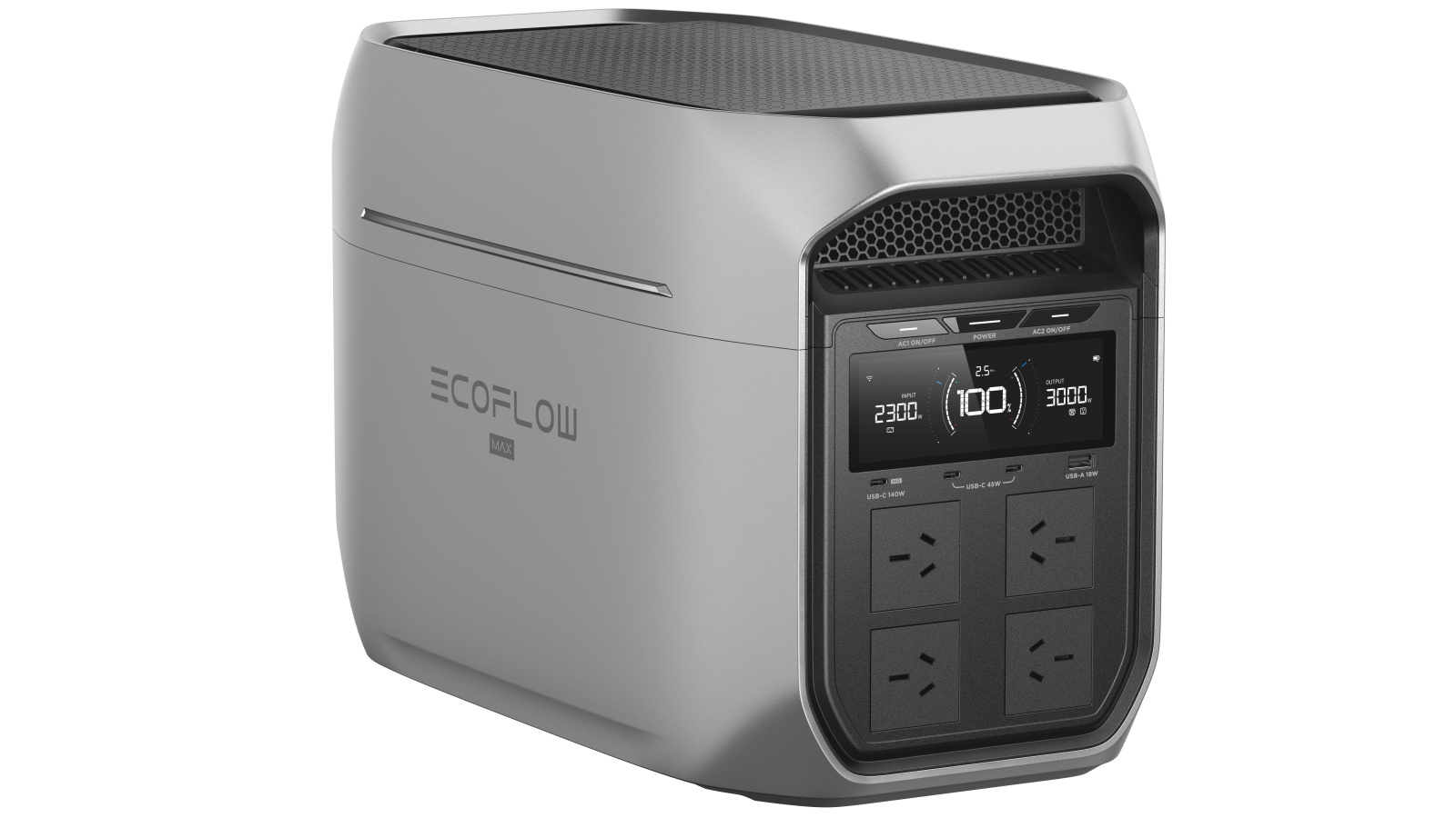 EcoFlow Delta 3 Max Plus Portable Power Station - SIlver