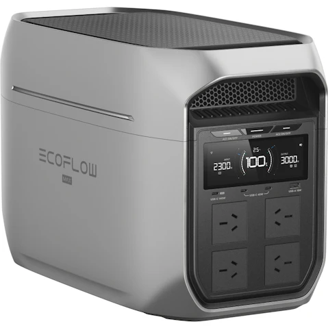 EcoFlow Delta 3 Max Plus Portable Power Station - SIlver