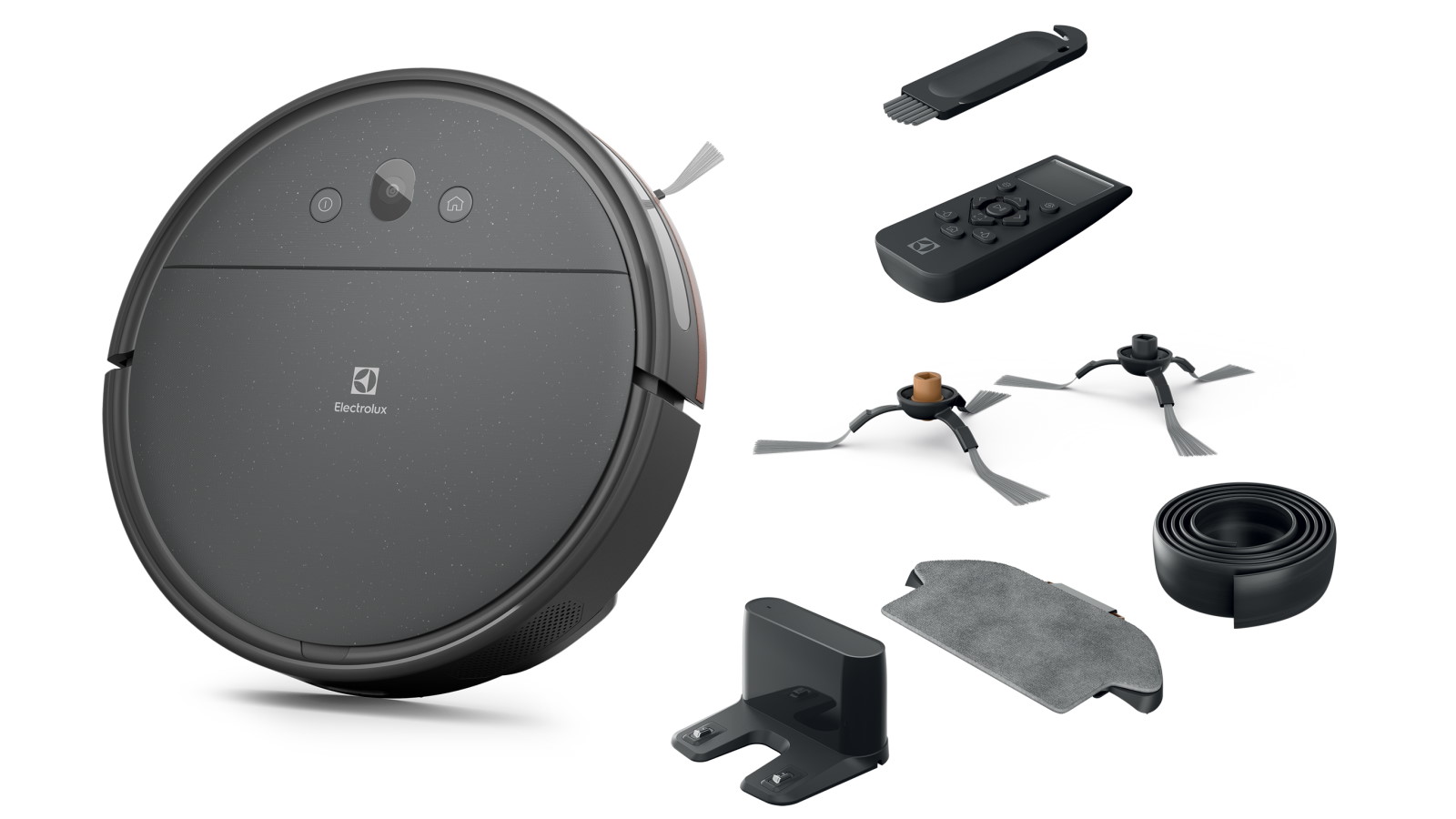 Electrolux Ultimate Home 300 Robotic Vacuum and Mop with Camera Dark