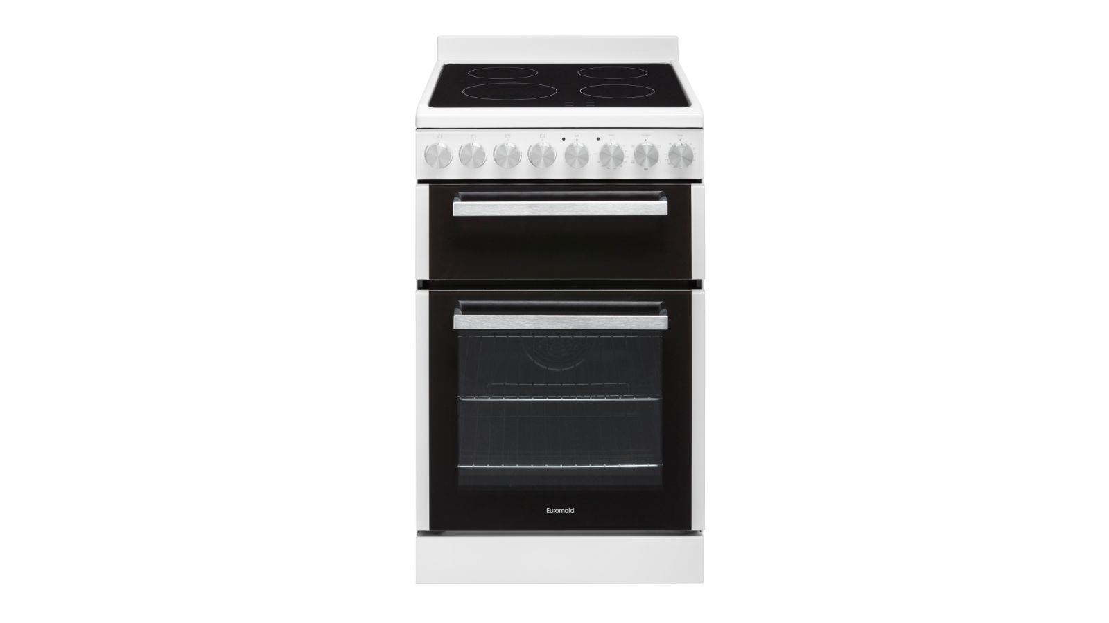 Euromaid 54cm 5-Function Electric Freestanding Cooker - White