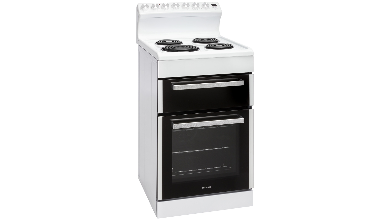 Euromaid 540mm Rear Control Electric Freestanding Cooker with Coil