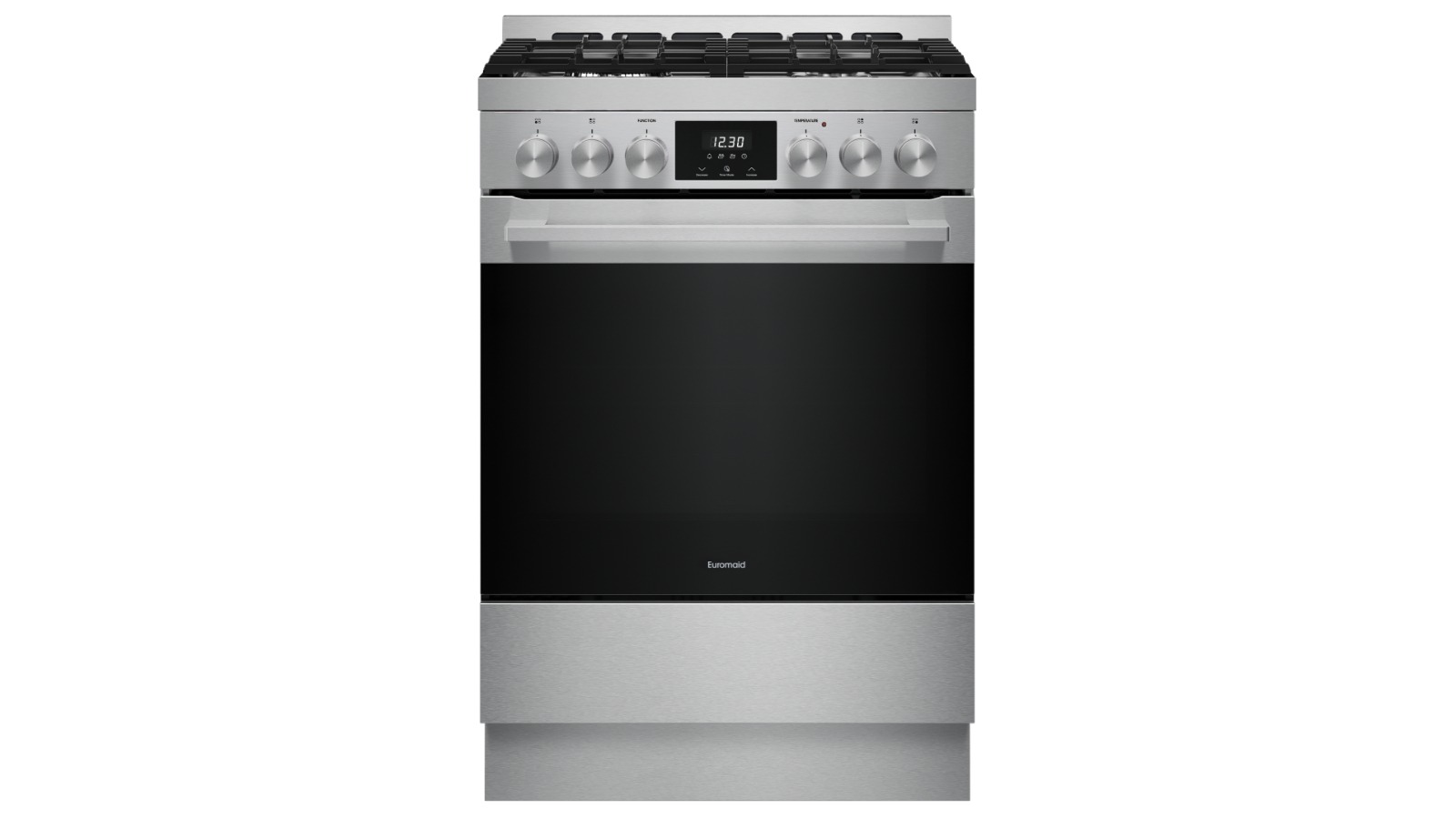 Euromaid 60cm 10 Function Dual Fuel Freestanding Cooker - Stainless Steel