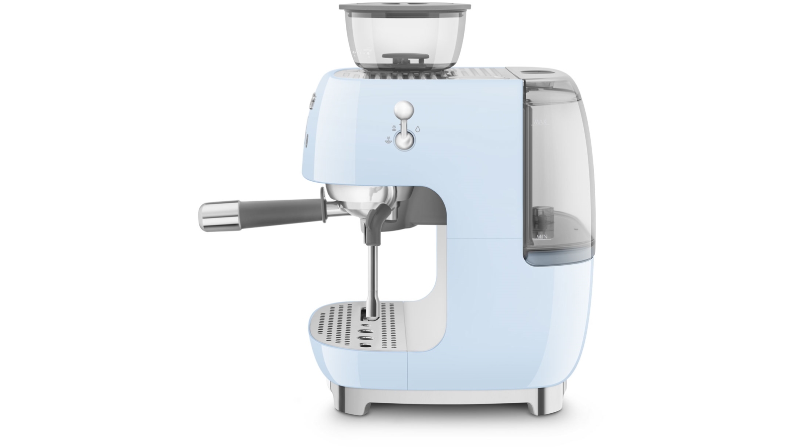 Smeg Beans on Board Espresso Coffee Machine with Grinder Pastel Blue