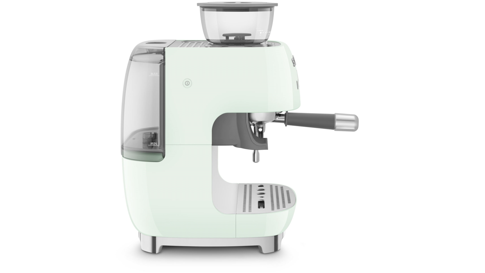 Smeg Beans on Board Espresso Coffee Machine with Grinder Pastel Green Harvey Norman
