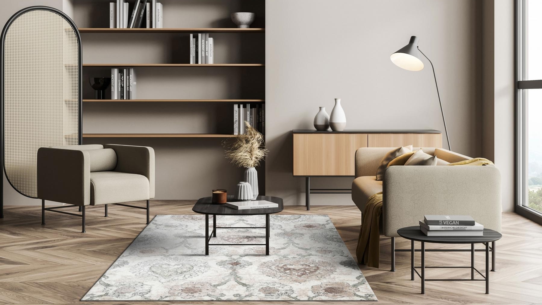 Castro Love Birds Beige Rug | Harvey Norman