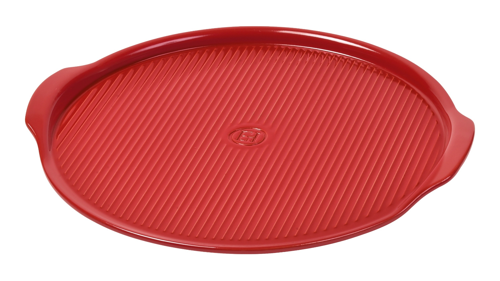 Emile Henry Ridged Pizza Stone - Burgundy