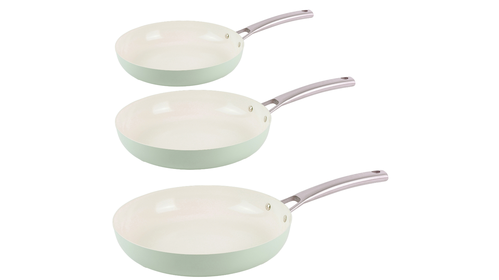 Elle Home 3 Piece Helene Frypan Set - Glacier