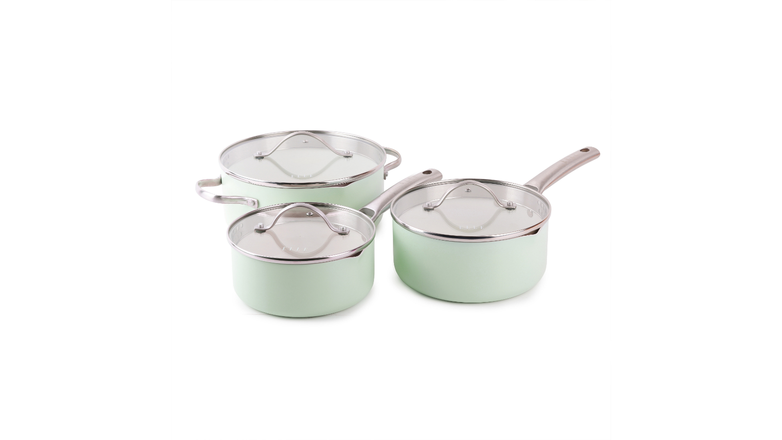 Elle Home 6 Piece Helene Saucepan Set - Glacier