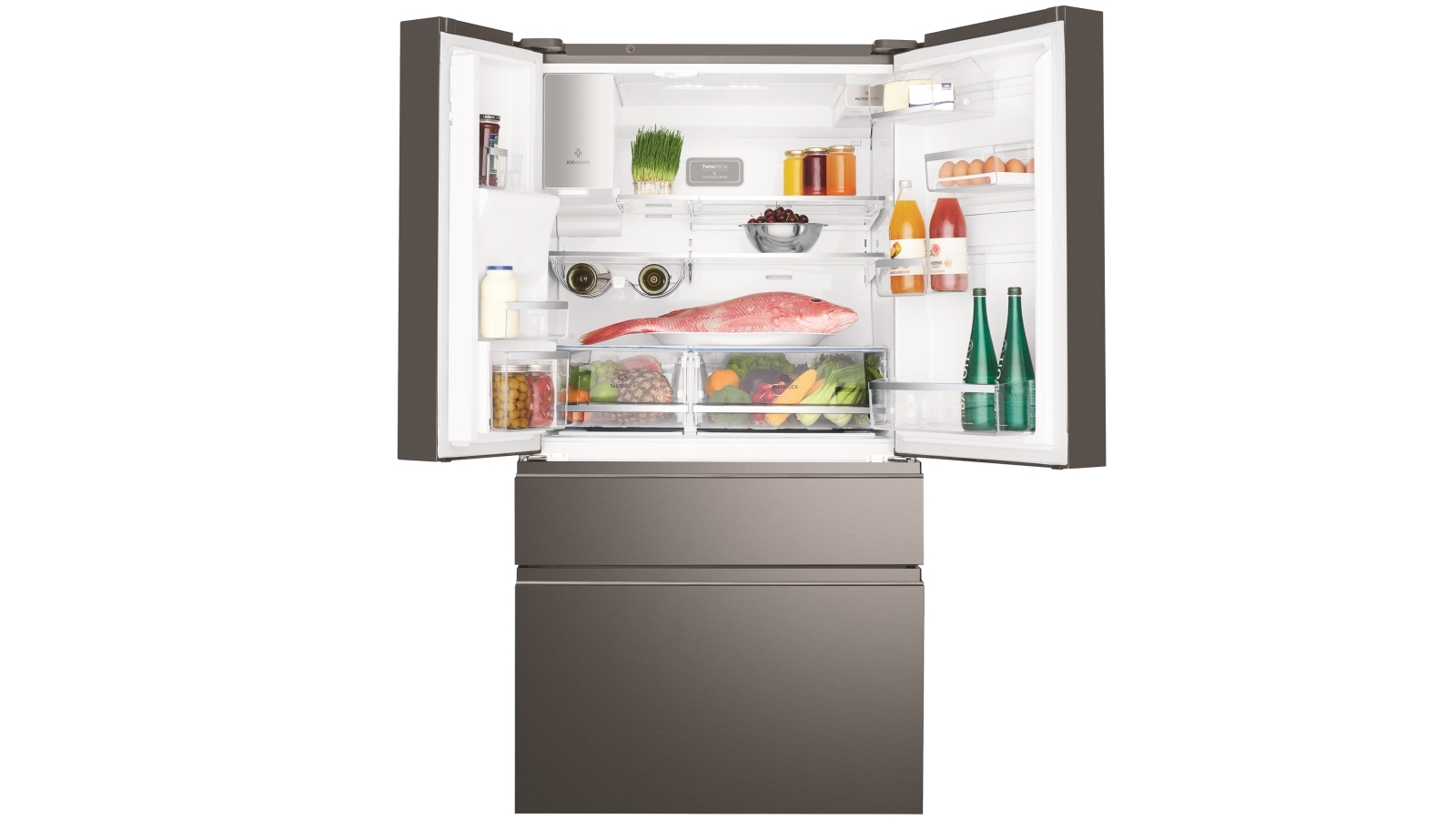 Electrolux 609L Dark Stainless Steel French Door Fridge Harvey Norman