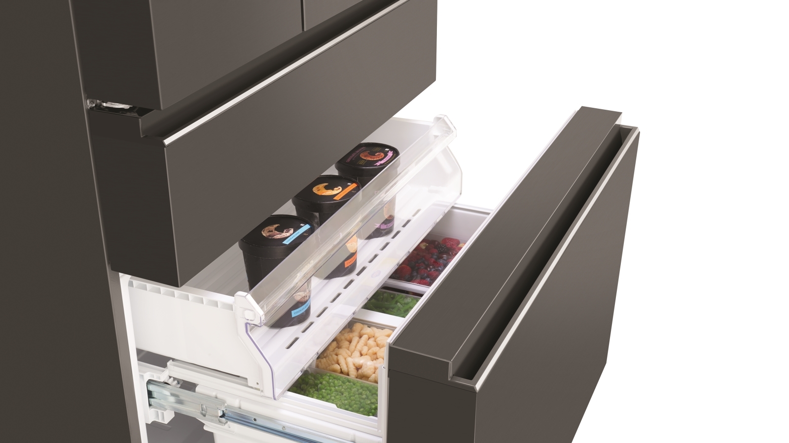 Electrolux 609L Dark Stainless Steel French Door Fridge Harvey Norman