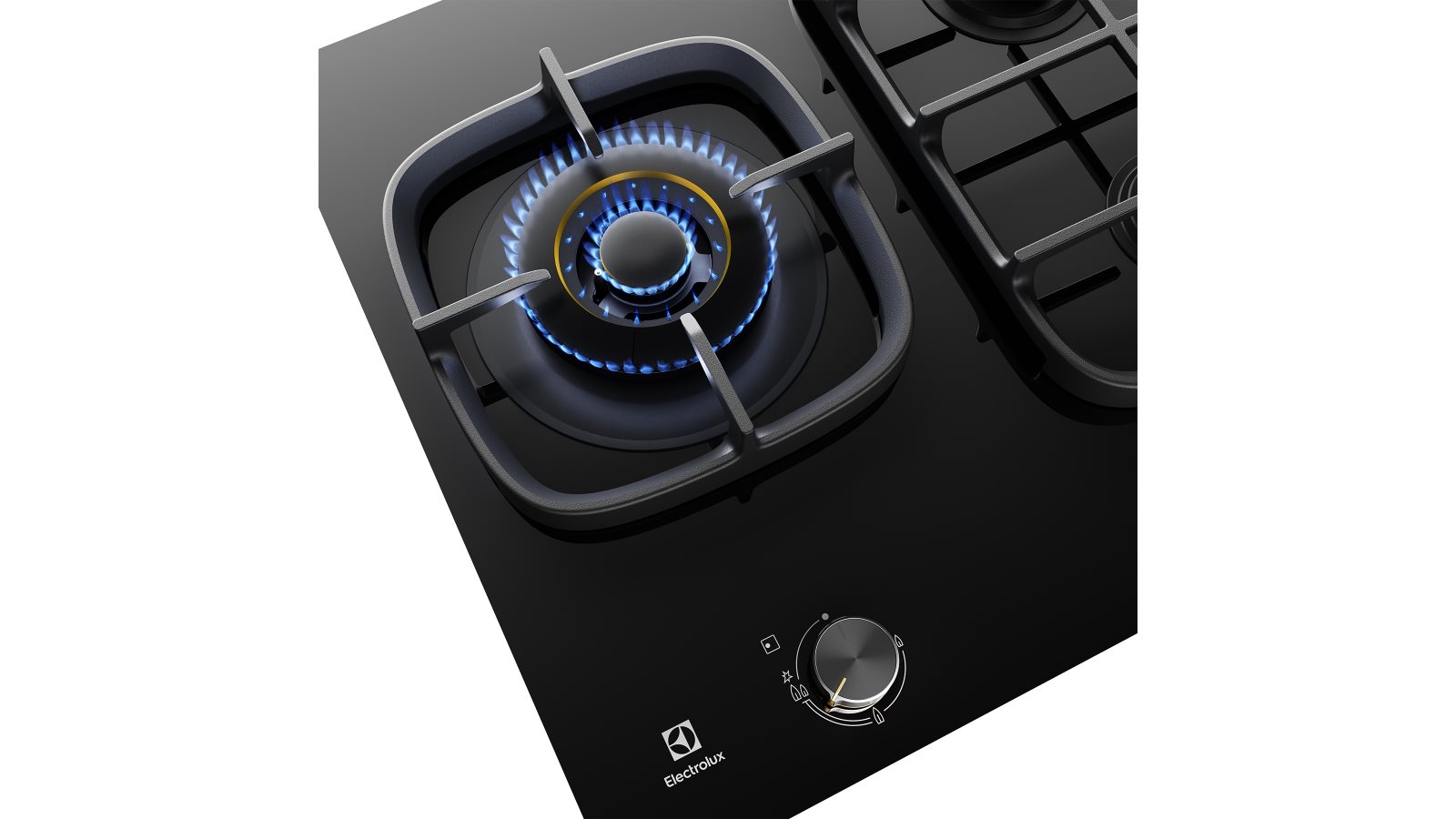 Electrolux 900mm UltimateTaste 900 5 Burner Black Ceramic Glass Gas