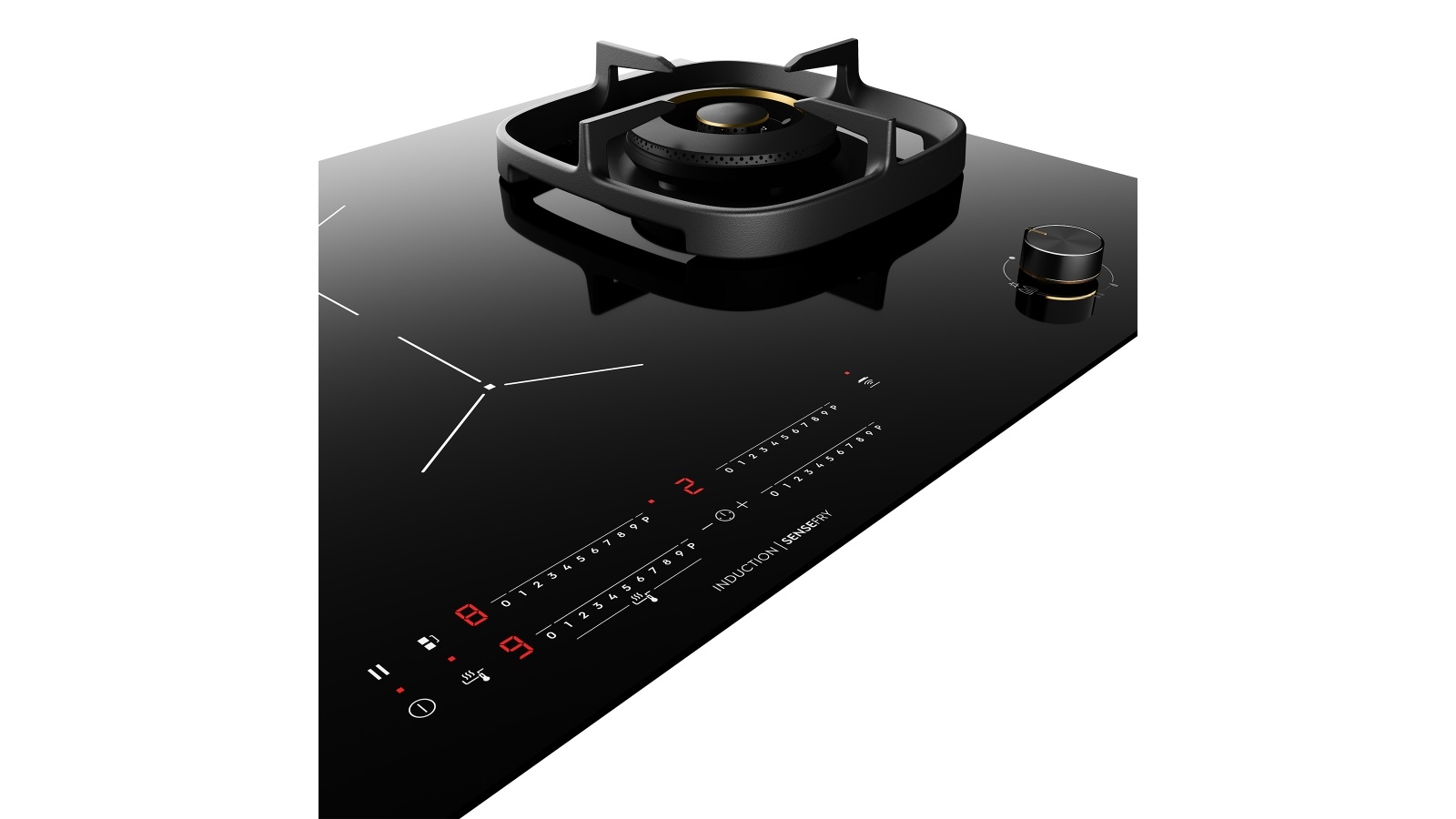 Electrolux 900mm UltimateTaste 900 4 Zone Hybrid Induction with Gas