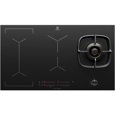 Electrolux 900mm UltimateTaste 900 4 Zone Hybrid Induction with Gas Burner Cooktop