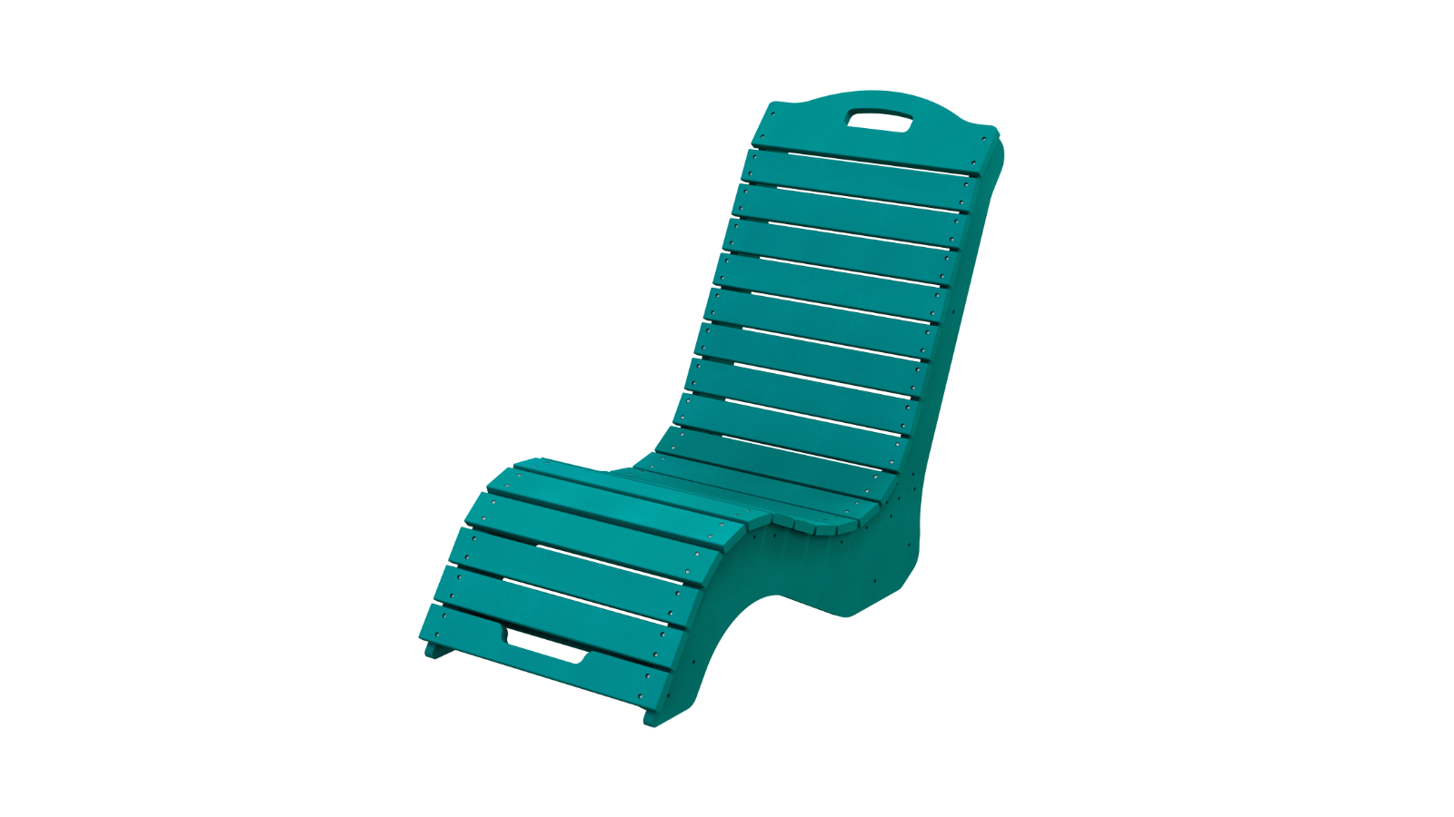 Ehommate HDPE Outdoor Adirondack Lounge Chair - Lake Blue