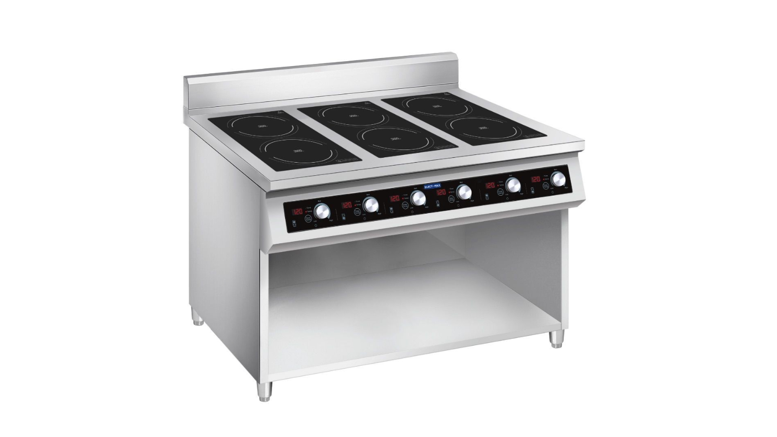 Electmax EIC7-1200P 700 Series Induction 6-Burner Cooker with Splashback 