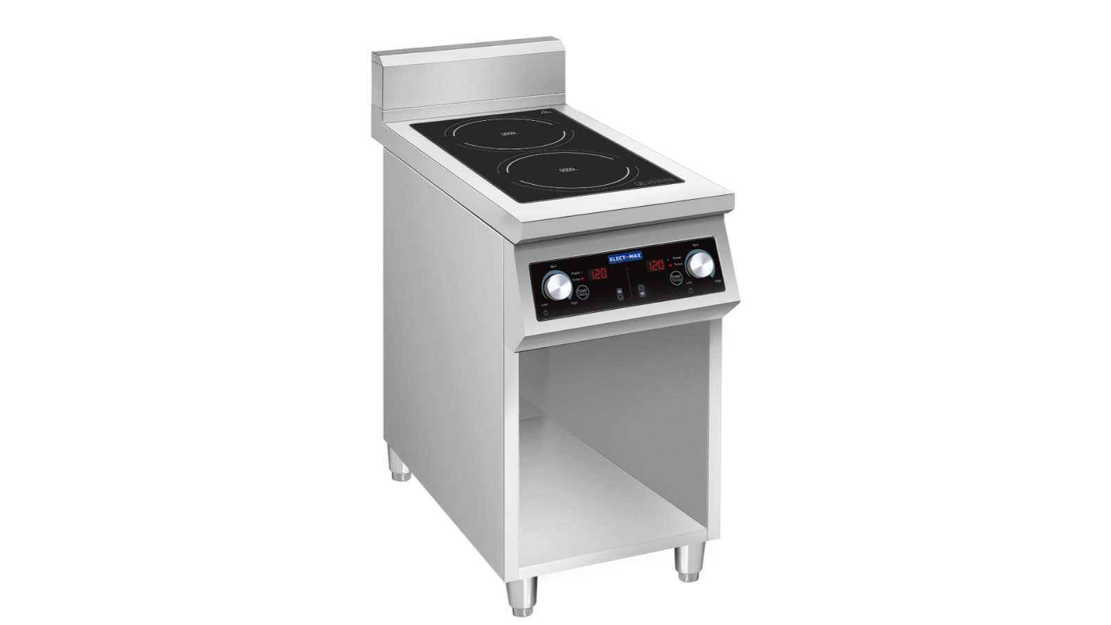 Electmax EIC7-400P 700 Series Induction 2-Burner Cooker with Splashback 
