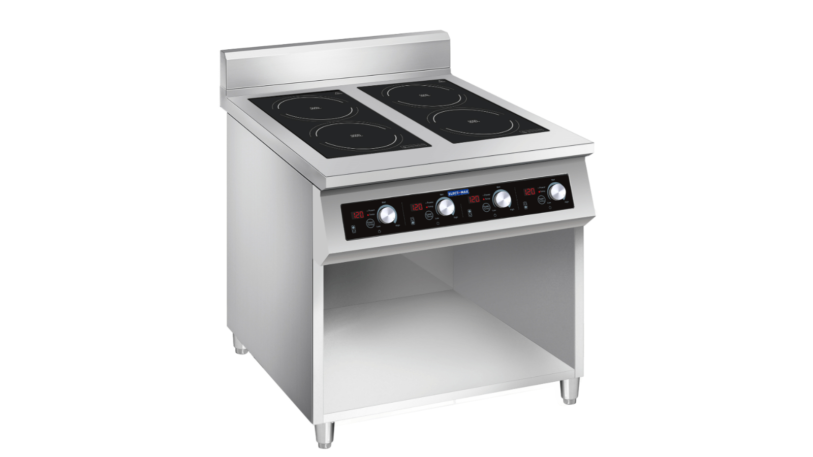 Electmax EIC7-800P 700 Series Induction 4-Burner Cooker with Splashback 