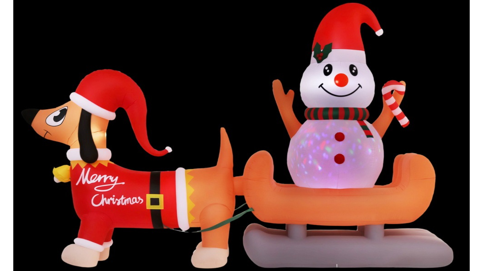 Jingle Jollys 4.2metre Christmas Inflatable Snowman Dog