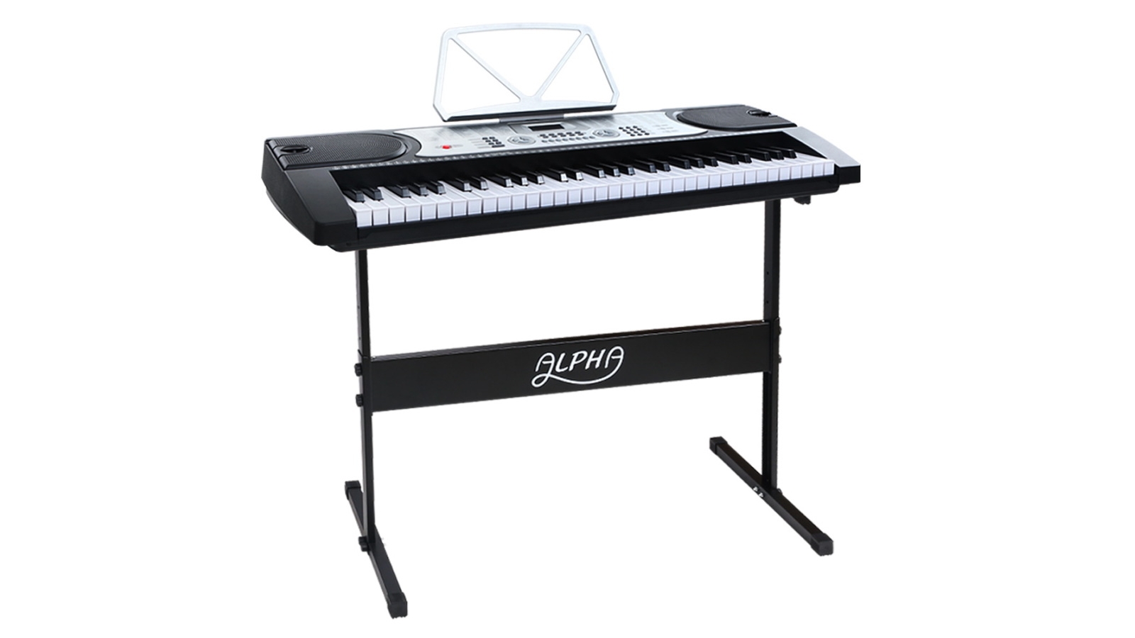 Alpha 61 Keys Electronic Piano Keyboard - Silver