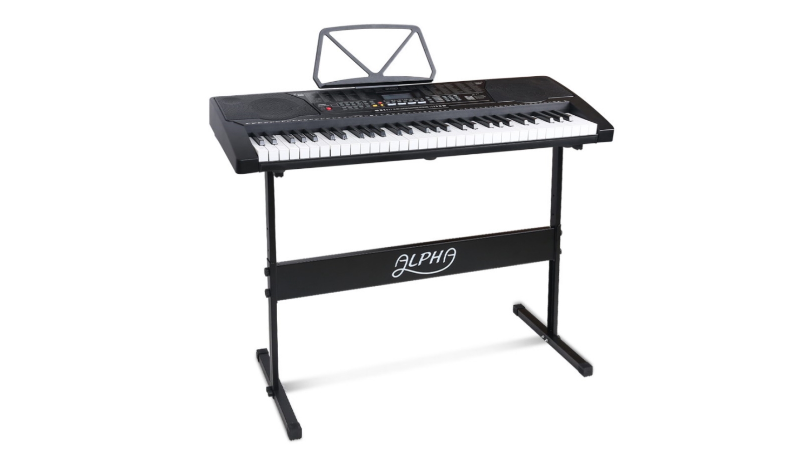 Alpha 61 Key Lighted Electronic Piano Keyboard Harvey Norman