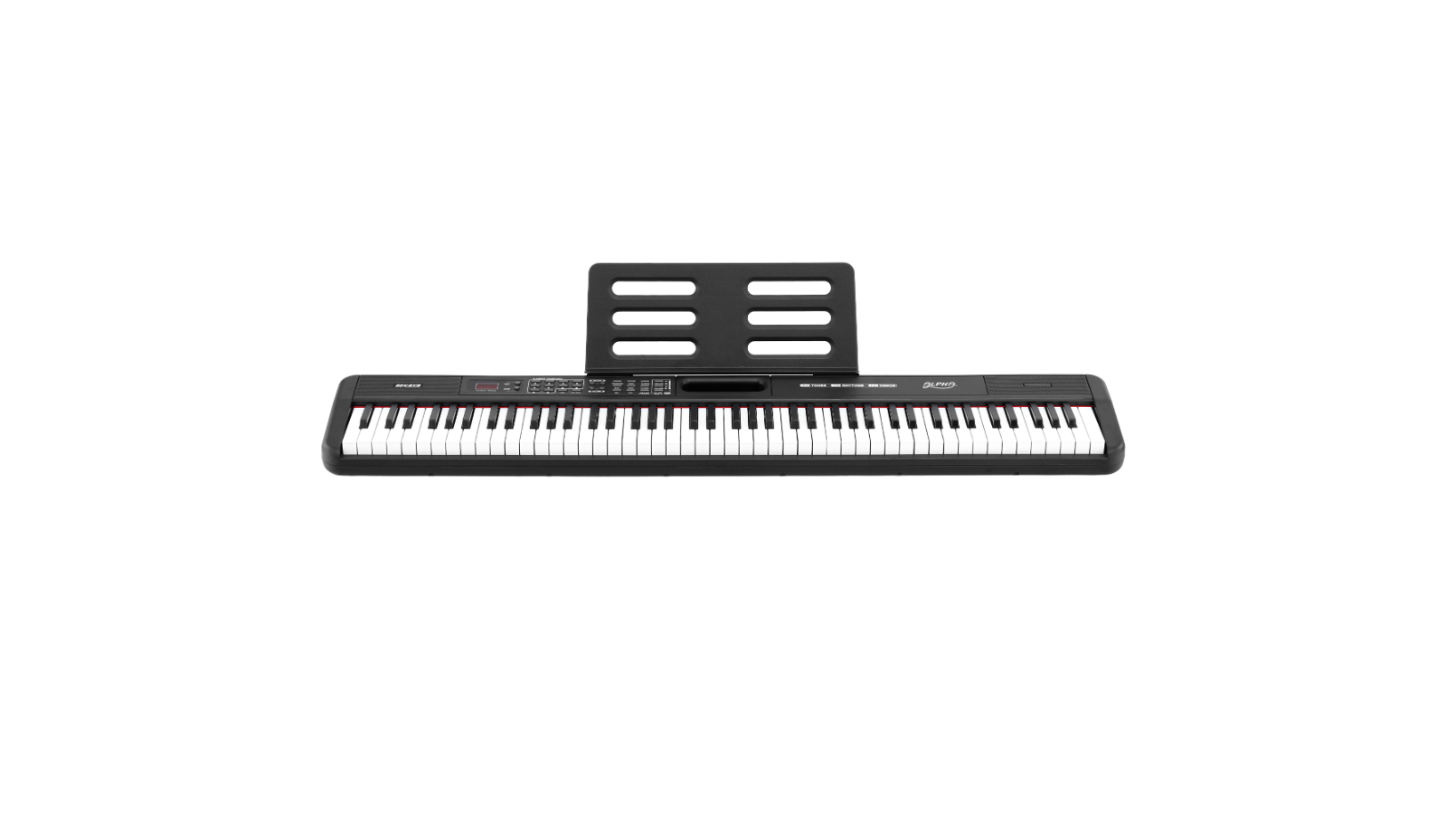 Alpha 88-Keys Electronic Keyboard Piano - Black