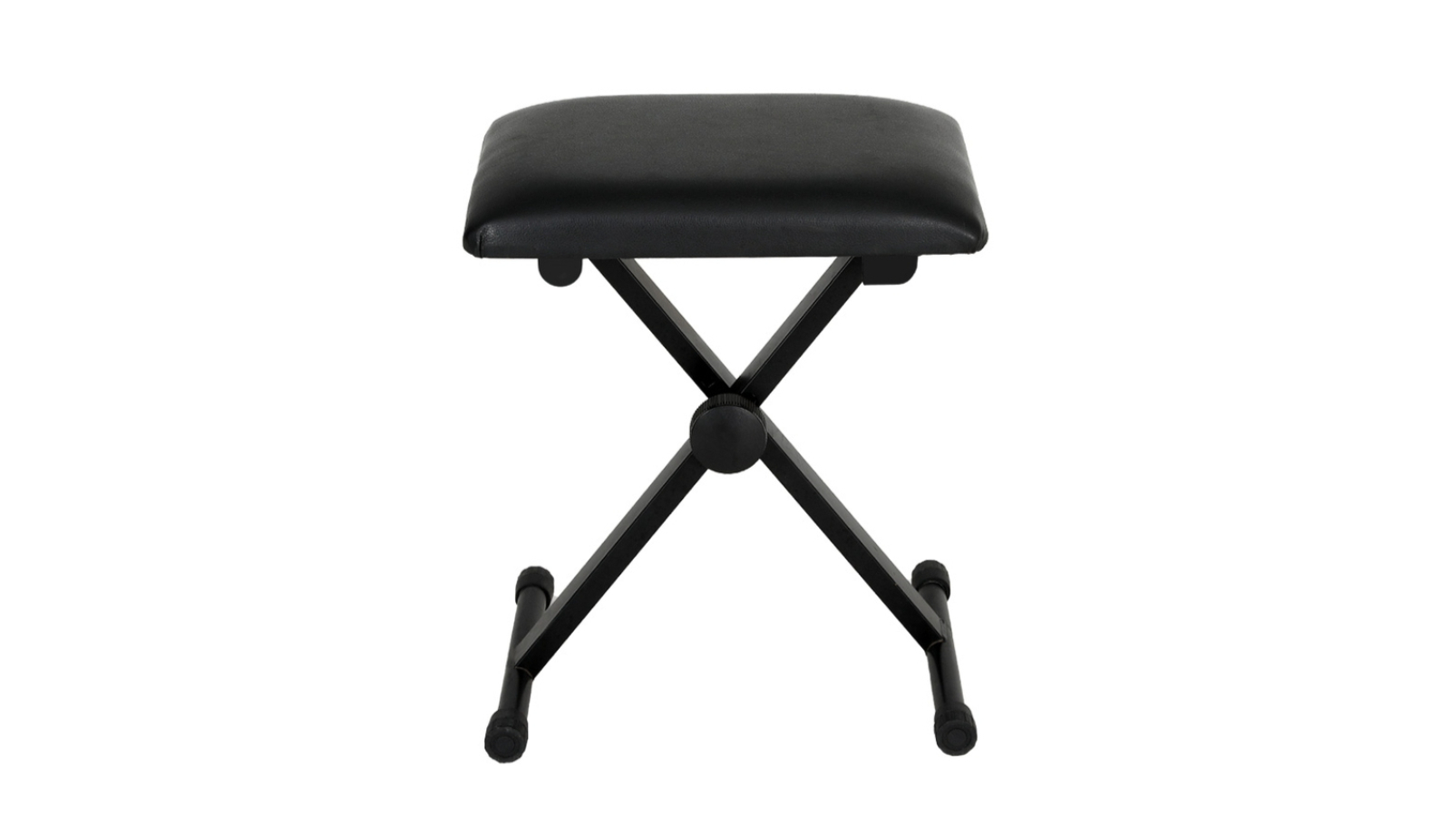 Alpha Black Adjustable Height Keyboard Piano Portable Chair 