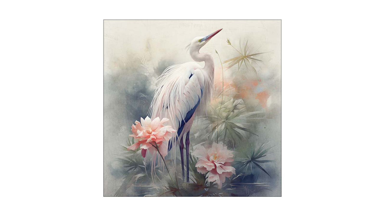 La Grolla Elegant Plumage I Unframed Canvas Wall Art