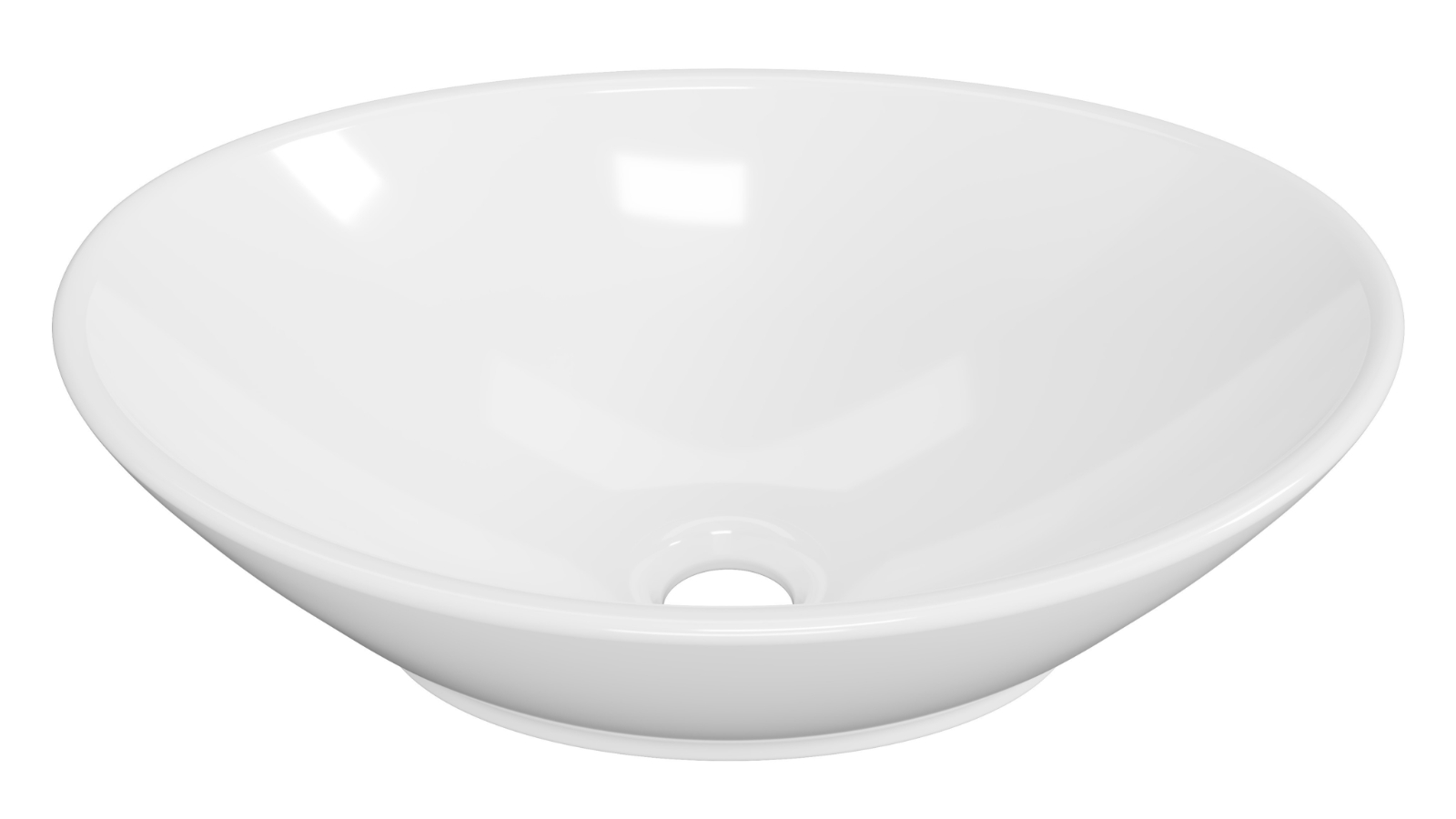 Timberline Elite 415mm Above Counter Basin - Gloss White