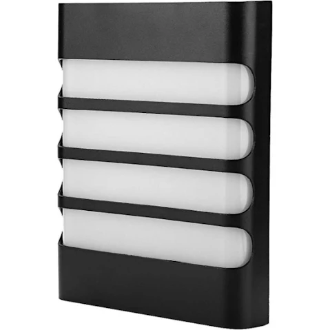 Eli and Co. Lighting Varo 7000K Louvered Outdoor Wall Light