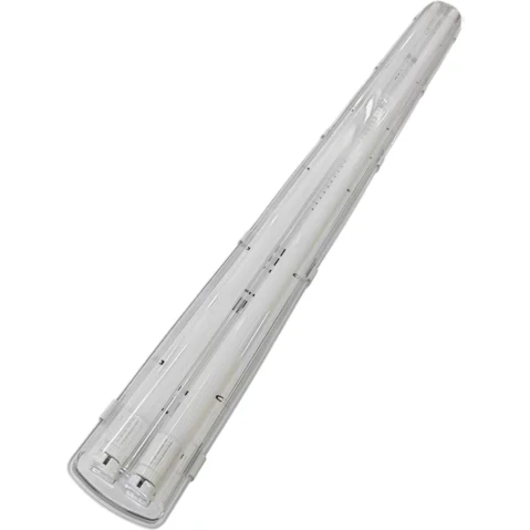 Eli & Co. Lighting Flexon 36W IP65 LED Twin Tri-Proof Batten Light with 1.5metre AU Plug - Pack of 6
