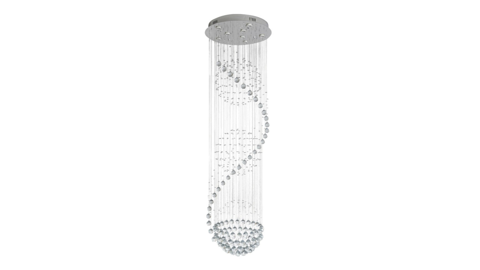 Eli & Co. Lighting Lunarelle Grand Spiral 3CCT Crystal Chandelier - 80cm