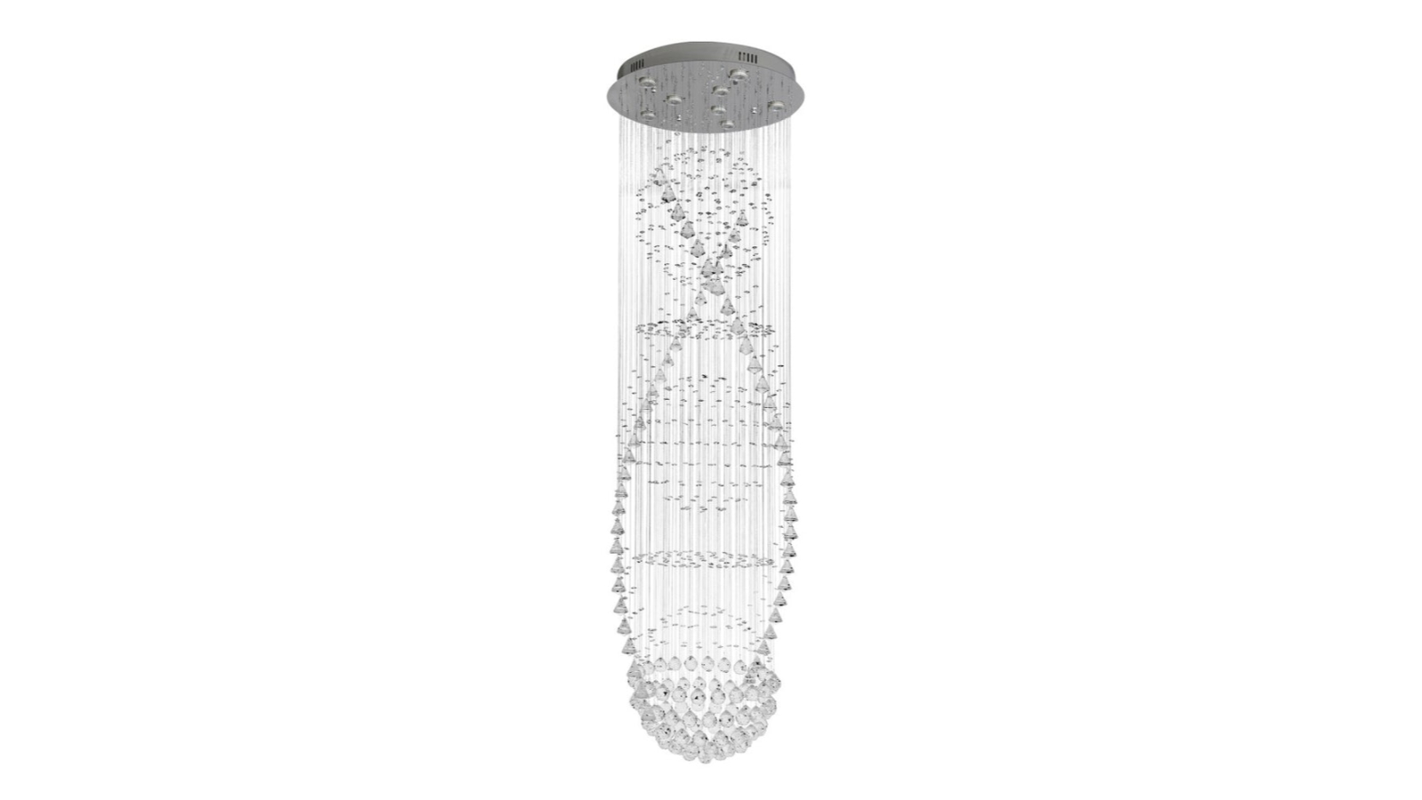 Eli & Co. Lighting Marcellia Teardrop 3CCT Chandelier - 50cm