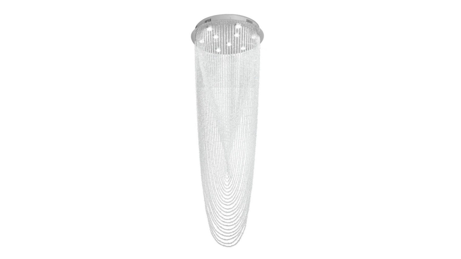 Eli & Co. Lighting Virella 45W Draped Beaded 3CCT Chandelier - 60cm
