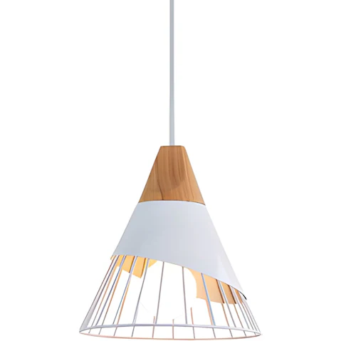 Eli & Co. Lighting Skaga Wire Frame Pendant Light - White