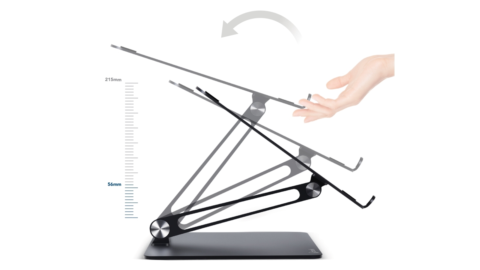 Bonelk Elevate Laptop Stand Black Harvey Norman