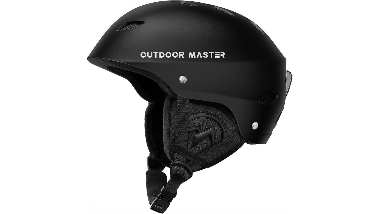 OutdoorMaster Kelvin Ski Medium Helmet with ASTM Certified Safety for Men, Women and Youth - Black