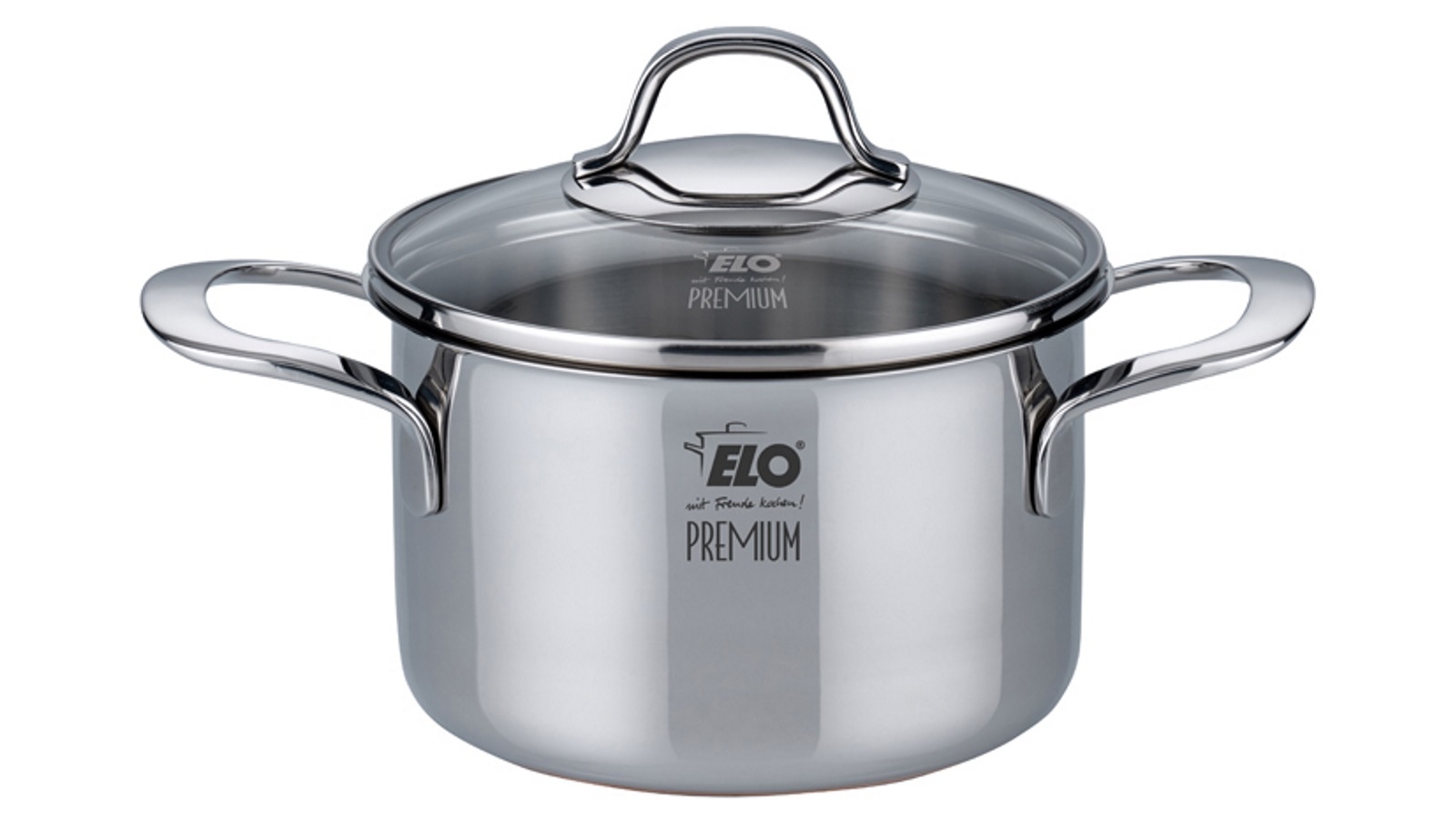 Elo 16cm Silicano+ Casserole High with Glass Lid