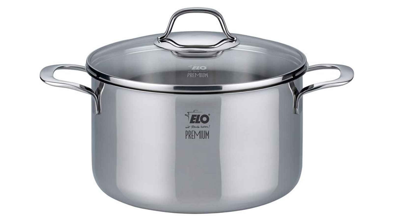Elo 24cm Silicano+ Casserole High with Glass Lid