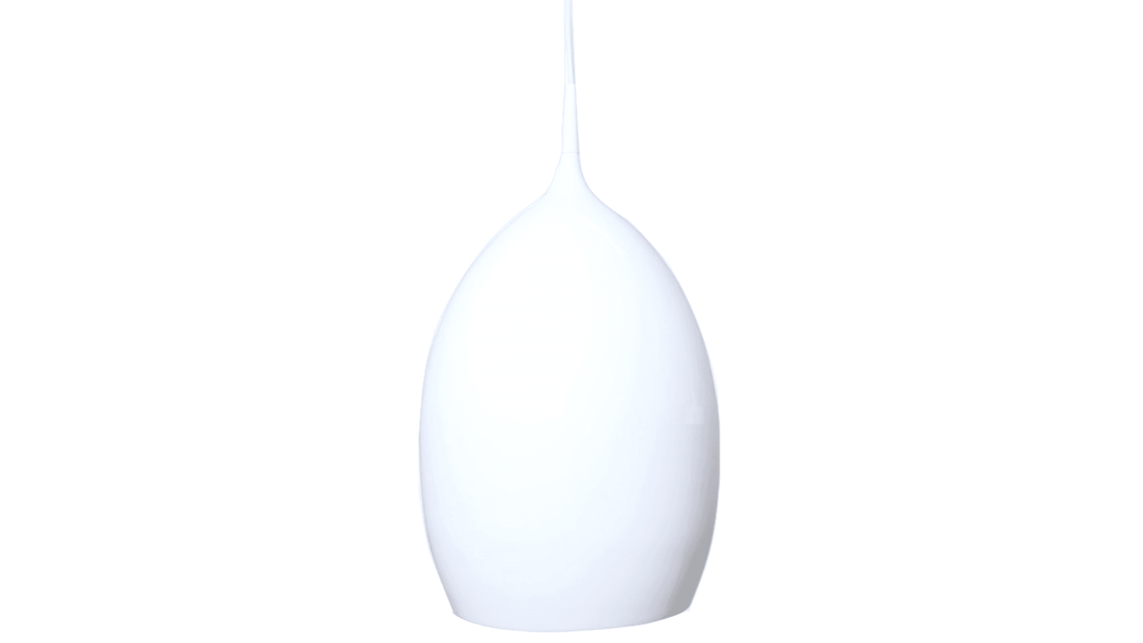 Sylvania Lighting Elena Metal Wine Glass Cord Drop Pendant Light - Glossy White