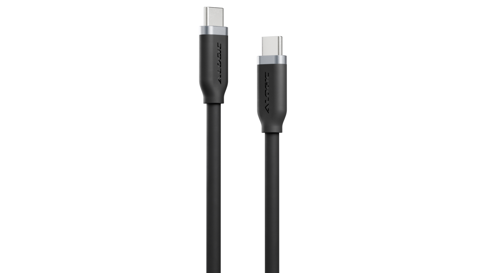 Alogic 1m 240W Silicone Flexible USB-C Charging Cable - Black