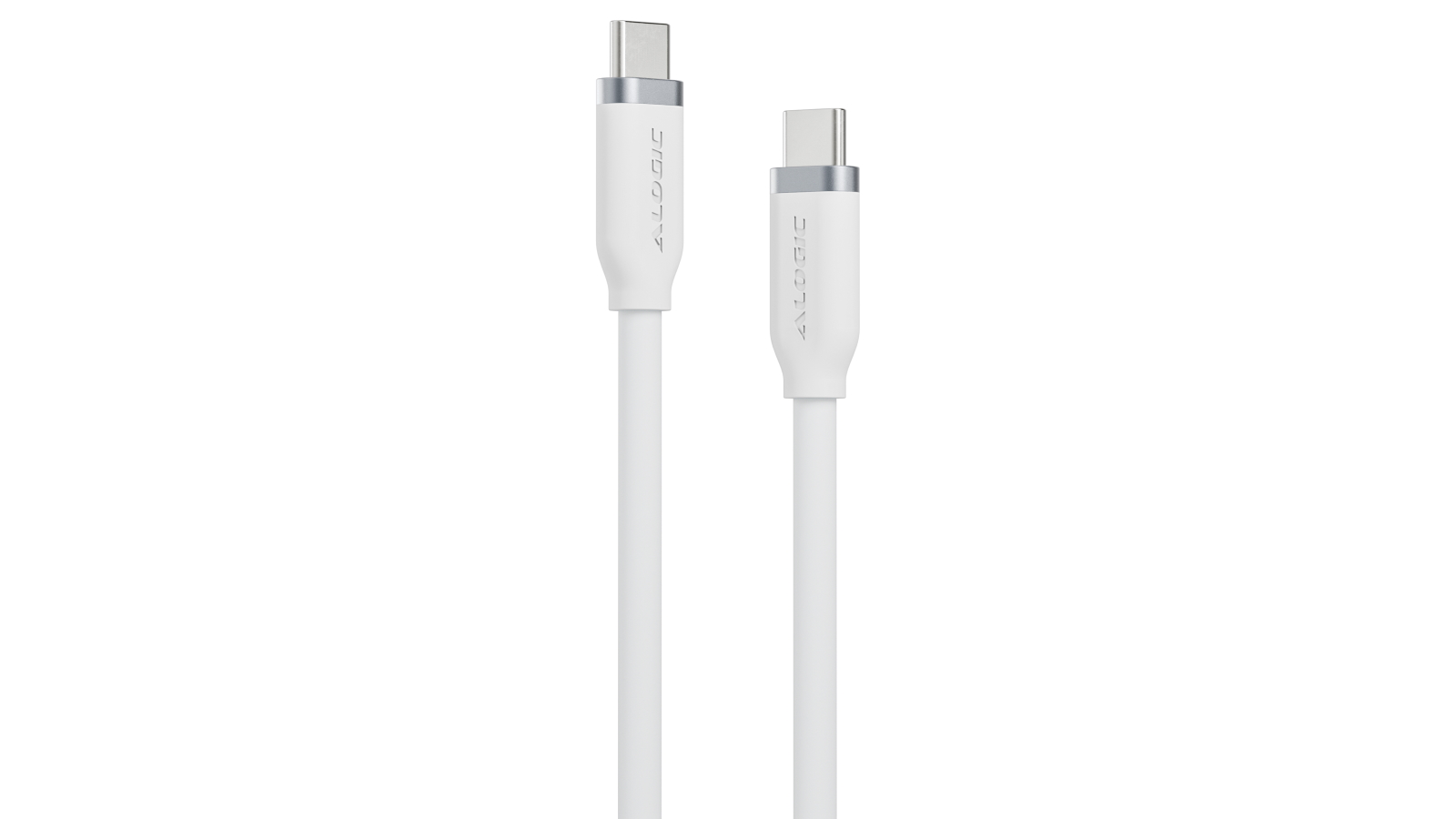 Alogic 2m 240W Silicone Flexible USB-C Charging Cable - White