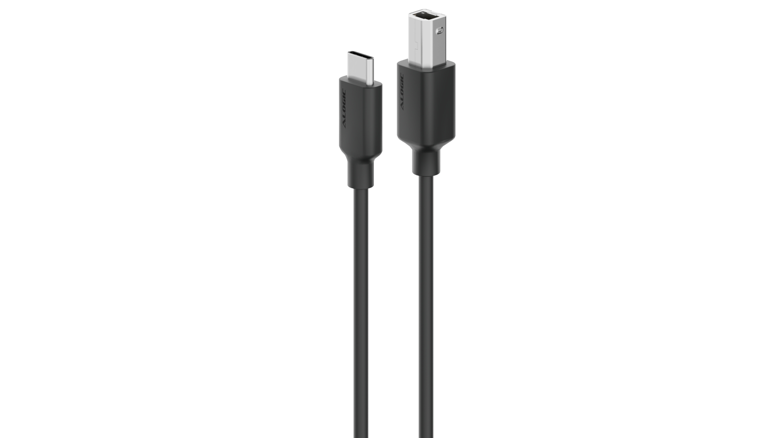 Alogic Elements 2m USB-C Male to USB-B Male Cable - USB 2.0 480Mbps