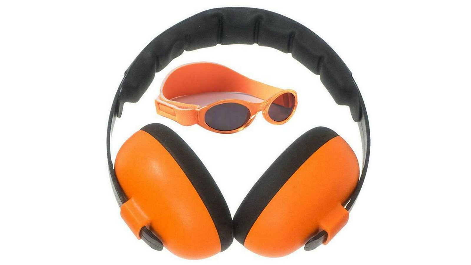 Banz Careware Sunglasses/Earmuff Mini Combo - Orange