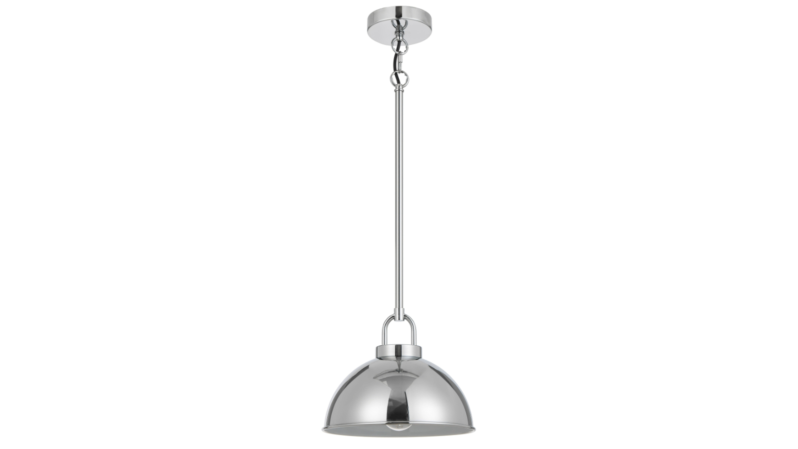 Pretty & Practical Metro Chrome Pendant with Rod Suspension 