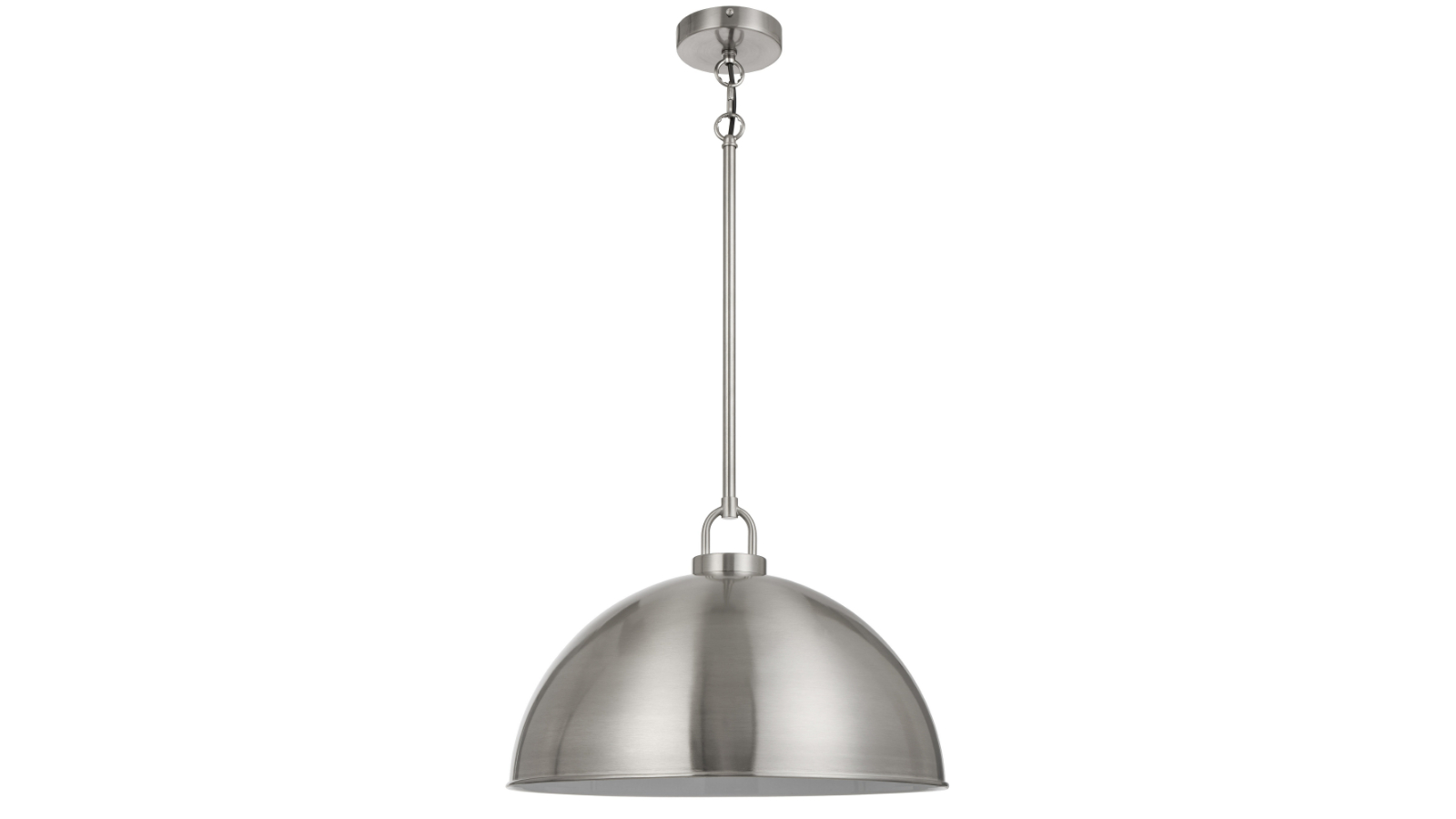 Pretty & Practical Breeze Nickel Pendant Light with Rod Suspension