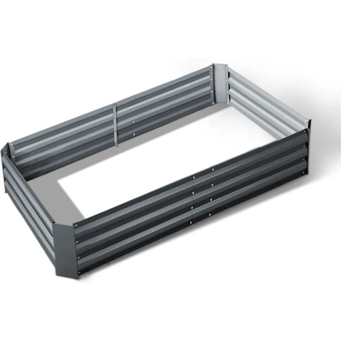 Green Fingers 150 x 90cm Garden Bed - Aluminium Grey