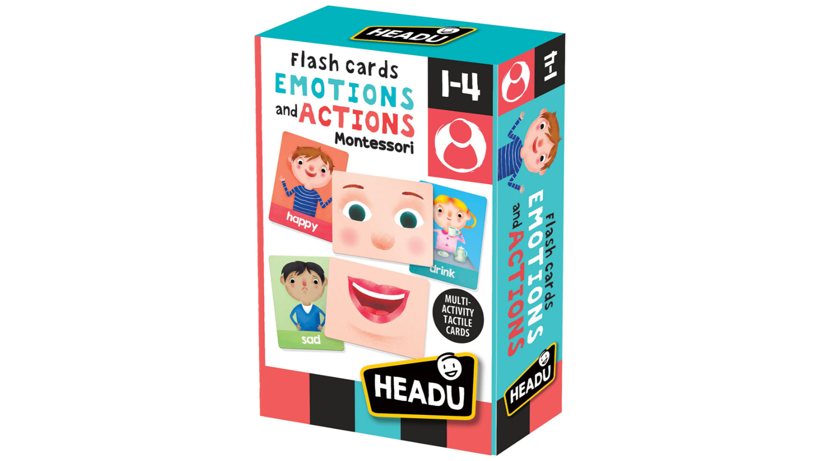 Headu Montessori Flashcards Emotions and Actions Game Set - 1-4 year ...
