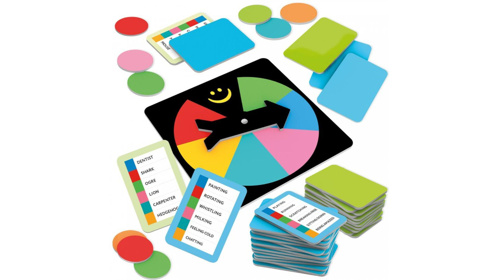 Ludic Mimable Party Cards Family Game with Spinner/Token - 6 year+